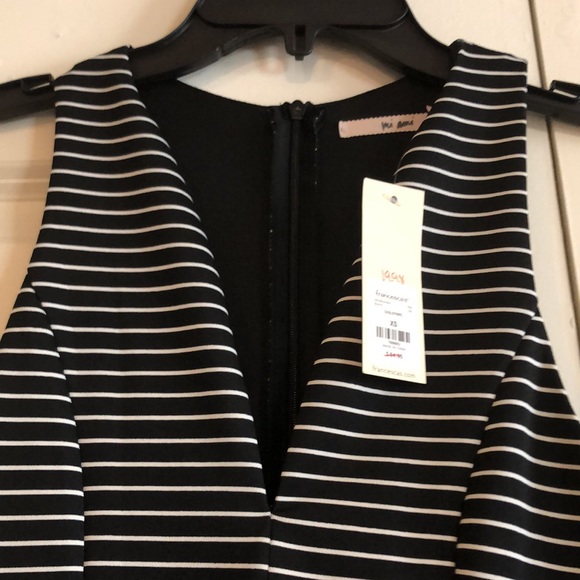 Black/White striped dress - size XS - Picture 3 of 4